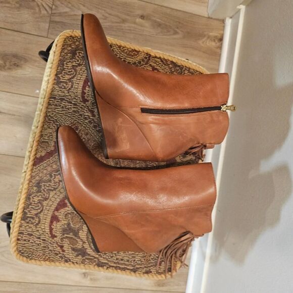 Pedro Miralles Tassel Leather Ankle Boots Size 38 - Picture 6 of 9